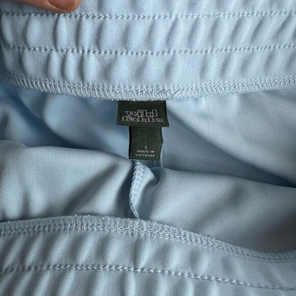 Wild Fable High Rise Track Pants Side Stripe Blue/ Brown NWT Size L or M - Picture 15 of 16